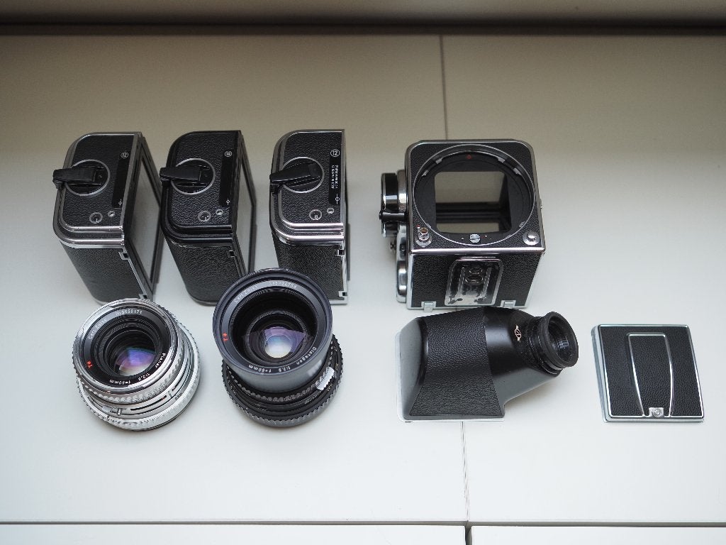 Hasselblad 500C(M) set, Ophalen of Verzenden, Gebruikt, Spiegelreflex, Overige Merken
