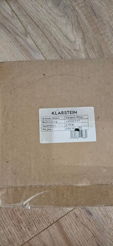 Klarstein koolstoffilter afzuigkap (2 stuks), Ophalen