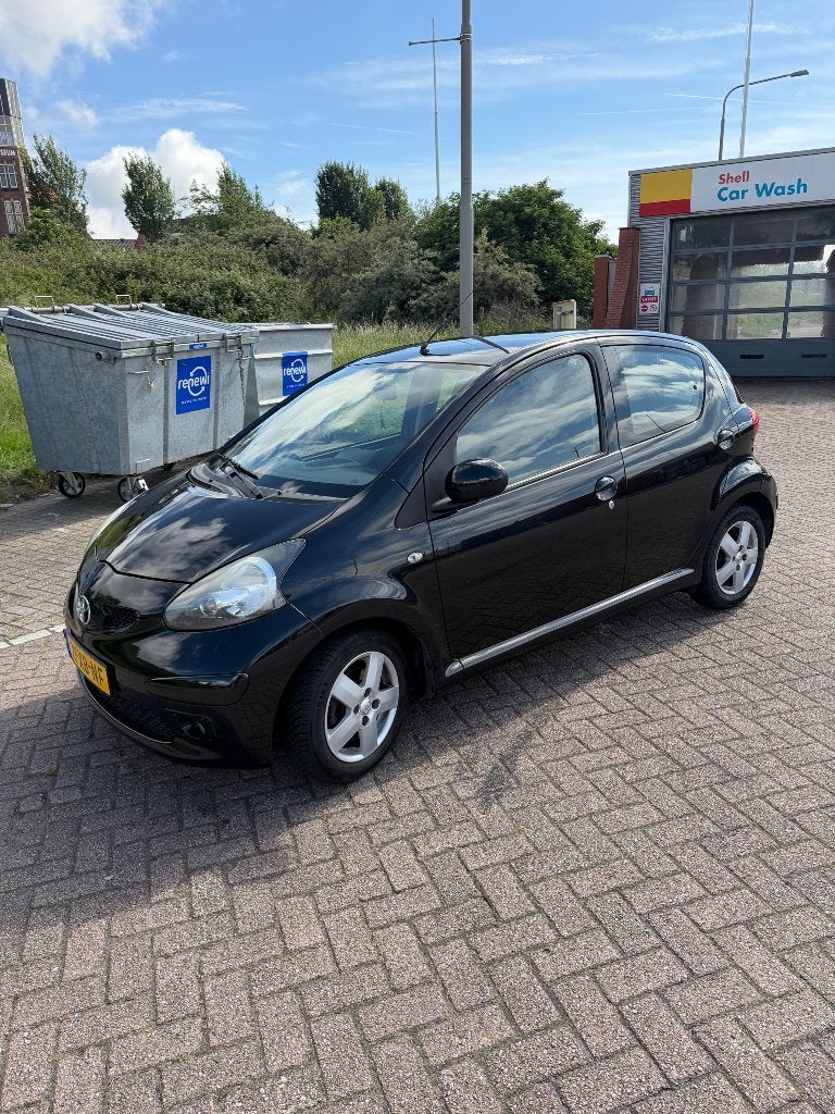 Toyota Aygo 1.0 12V Vvt-i 5DRS MMT 2007 Zwart automaat, Stof, 4 stoelen, Origineel Nederlands, Grijs