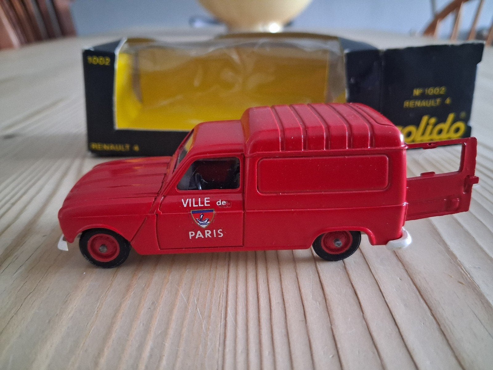 solido Renault 4 brandweer Parijs, Ophalen of Verzenden, Nieuw, Auto, Solido