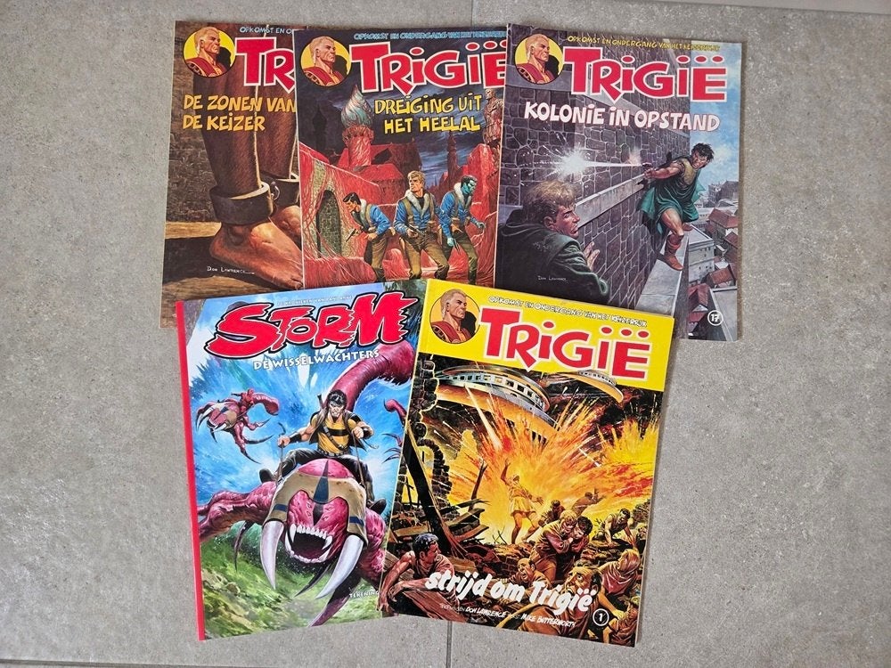 Trigie & Storm, Boeken, Stripboeken, Meerdere stripboeken, Ophalen of Verzenden, Gelezen, Onbekend