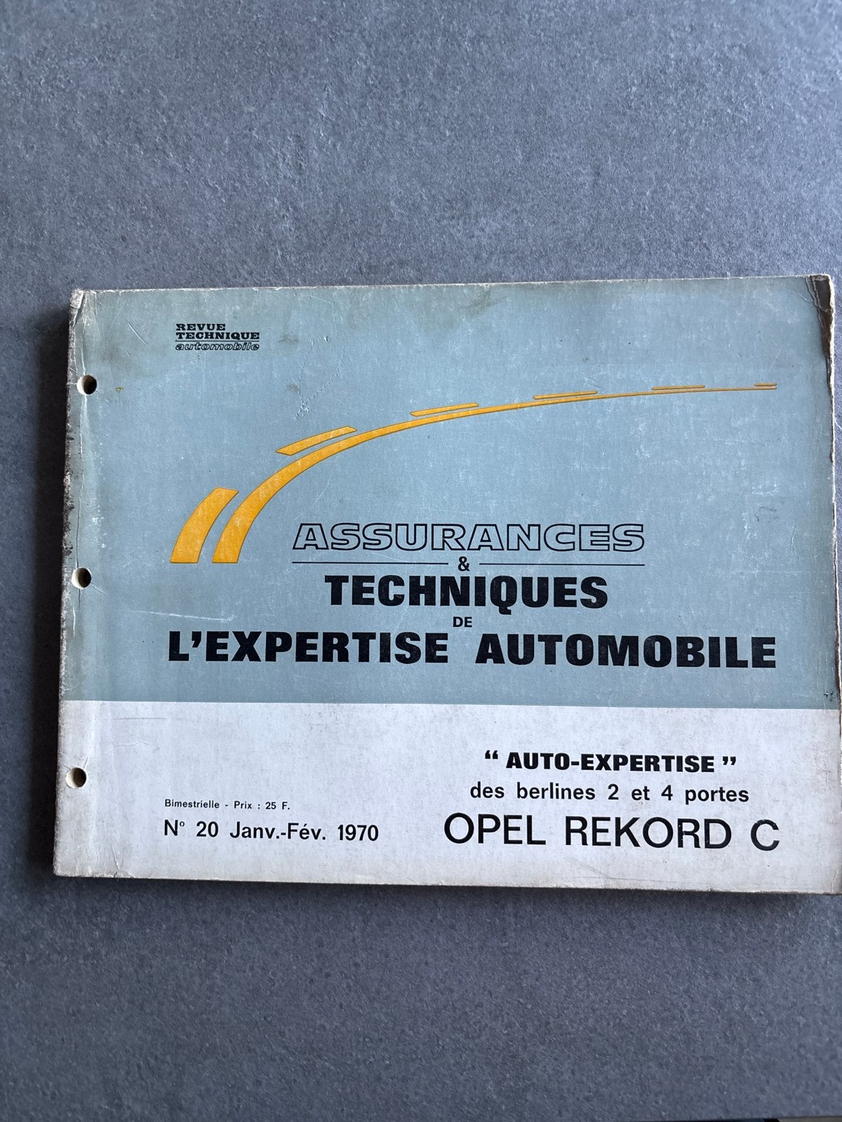 Opel Rekord C Auto-Expertise Revue Technique (Jan-Feb 1970), Ophalen of Verzenden