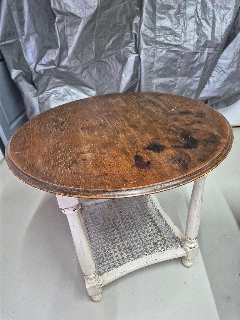 ronde antieke brocante tafel, Ophalen