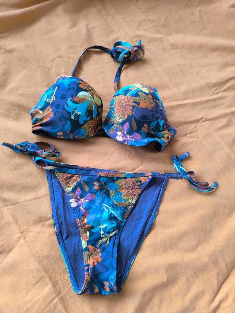 Marlies Dekkers bikini - Tropische print - Maat S/70C, Ophalen of Verzenden, Zo goed als nieuw, Bikini