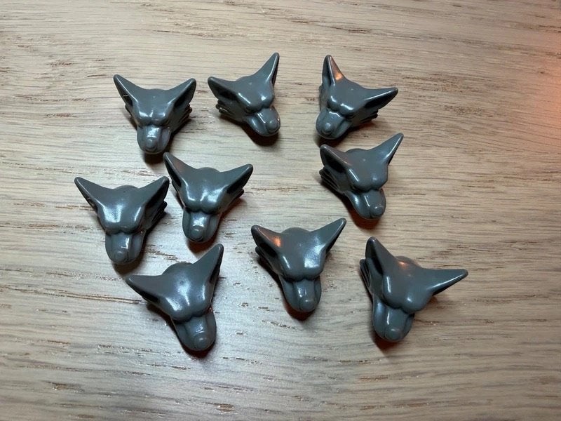 Lego 42443 Werewolf headgear 9 stuks, Ophalen of Verzenden, Gebruikt, Minifiguur, Lego