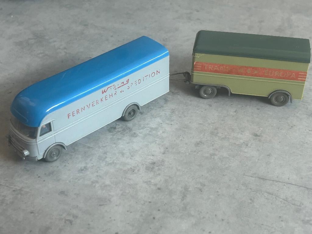 Wiking 1:87 Mercedes-Benz LP 312 Ferntransporte + Trans Euro, Ophalen of Verzenden, Bus of Vrachtwagen, Wiking