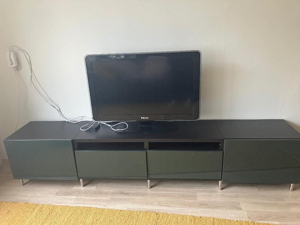 Tv meubel ( ikea besta), Ophalen, Gebruikt, Overige materialen, 200 cm of meer