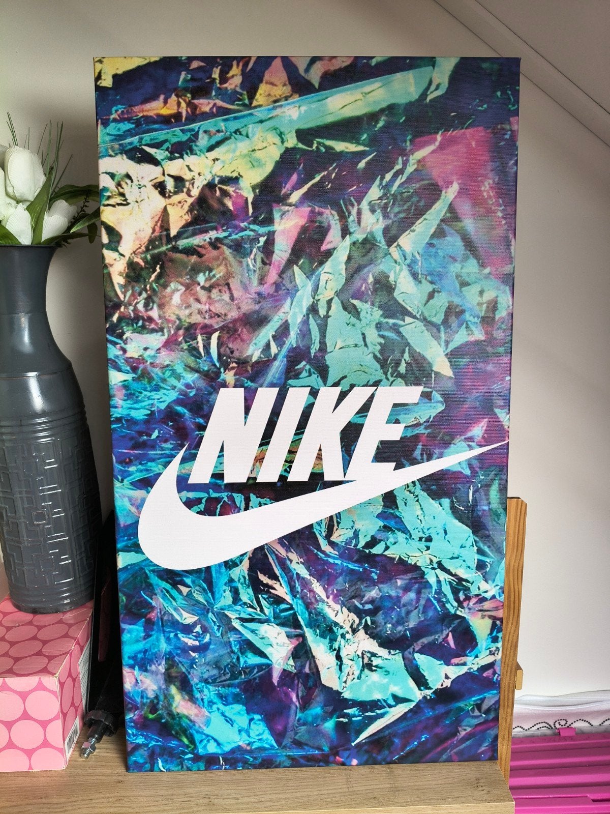 Canvas Nike gekleurde print, Ophalen, 75 – 100, 50 tot 75 cm, Print