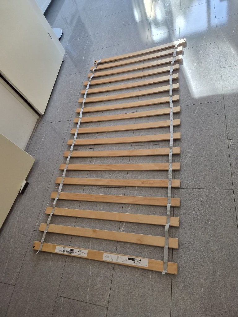 2 Lattenbodems, 90x200 cm, Ophalen, 90 cm, Eenpersoons, Zo goed als nieuw