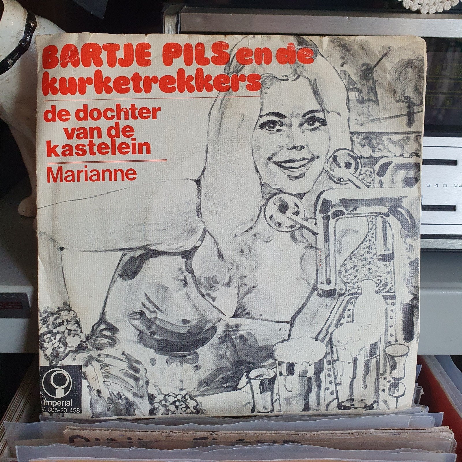 Bartje Pils e de kurkentrekkers  - De Dochter van de kastele, Cd's en Dvd's, Vinyl | Nederlandstalig, Ophalen of Verzenden, Zo goed als nieuw