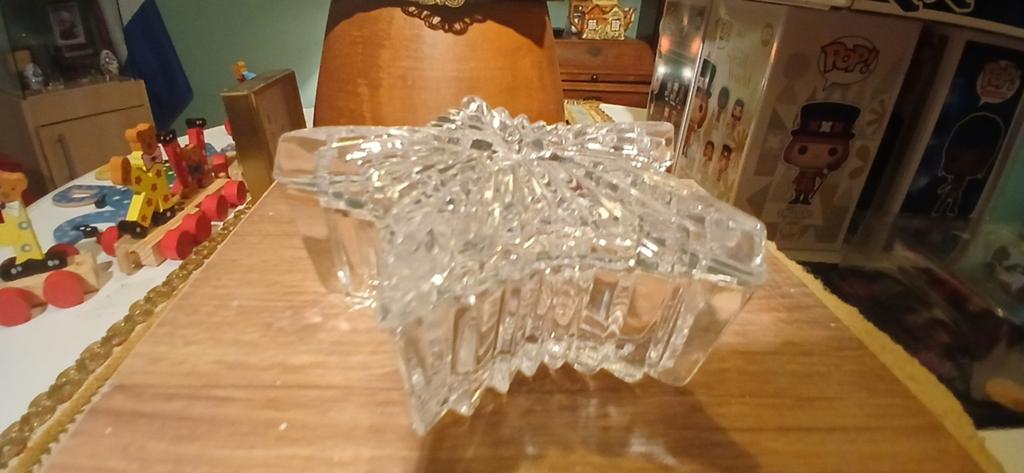 Mooie vintage glazen schaal in stervorm, Antiek en Kunst, Ophalen of Verzenden