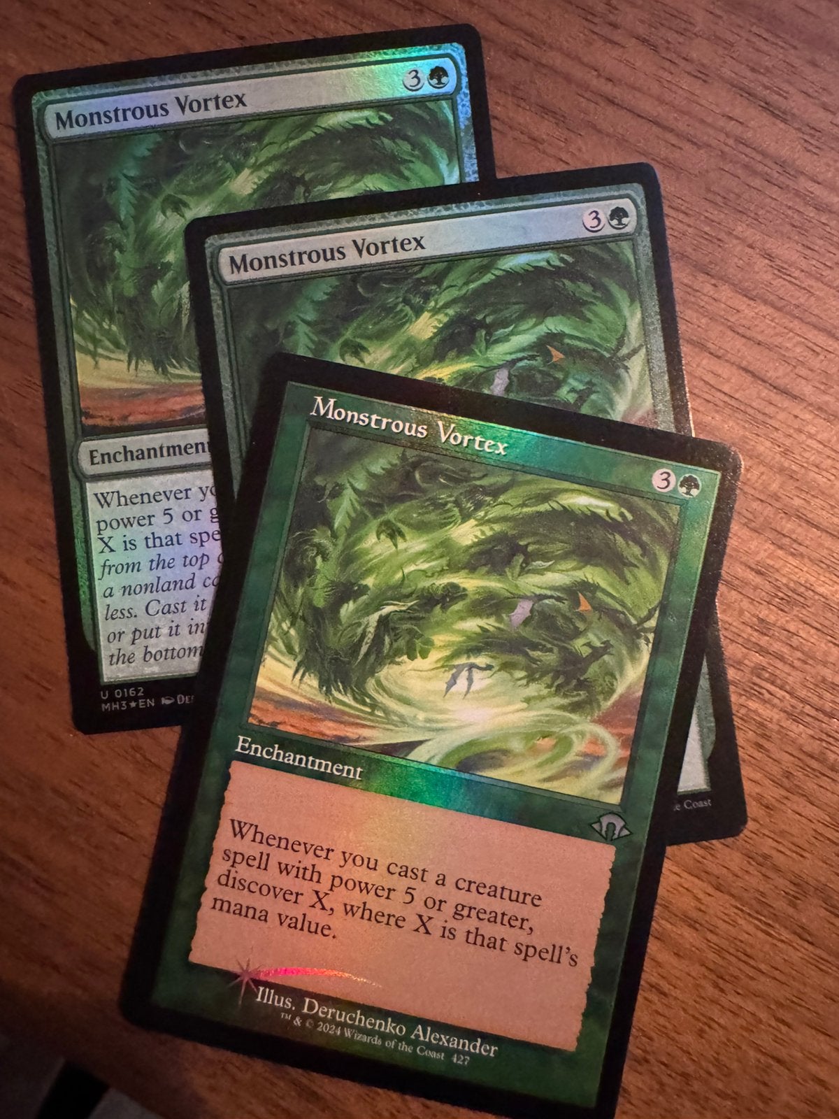 3x Monstrous Vortex - Modern Horizons 3, Ophalen of Verzenden, Zo goed als nieuw