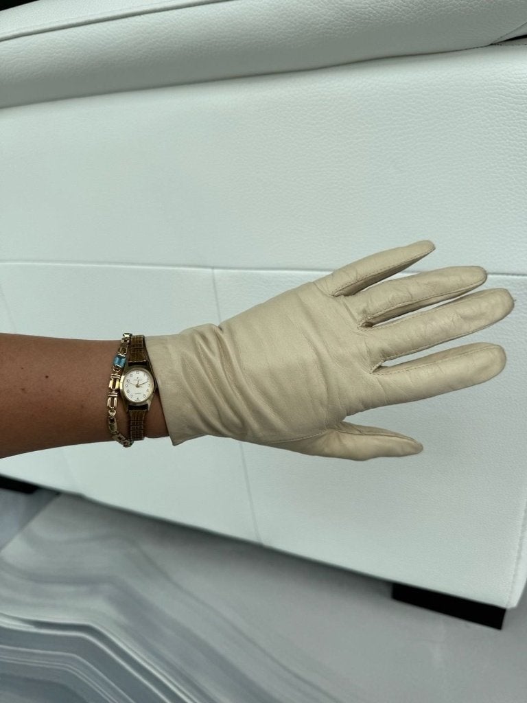 Witte leren handschoenen / rijhandschoenen, Ophalen of Verzenden, Dressuur, Overige typen