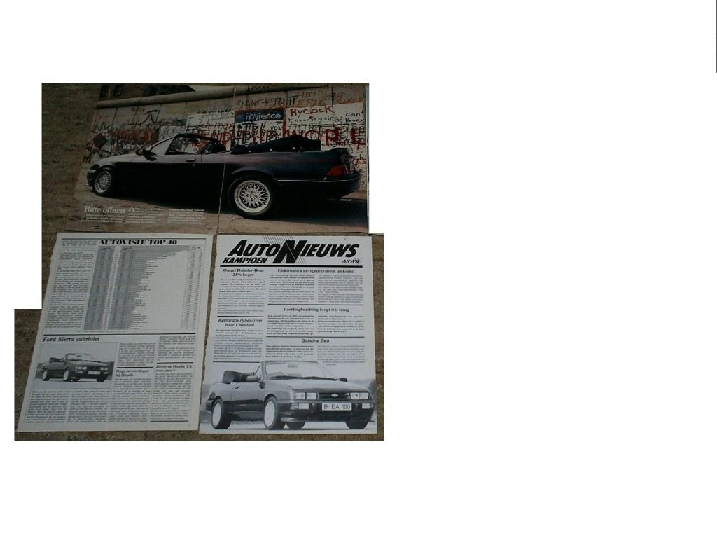 Ford Sierra Cabriolet, Verzenden, Zo goed als nieuw, Ford