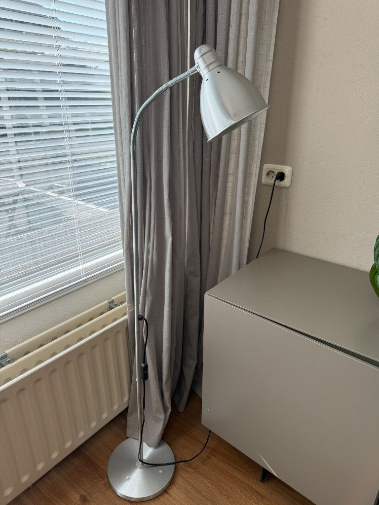 Staande lamp woonkamer zilver, Ophalen, Zo goed als nieuw, 150 tot 200 cm