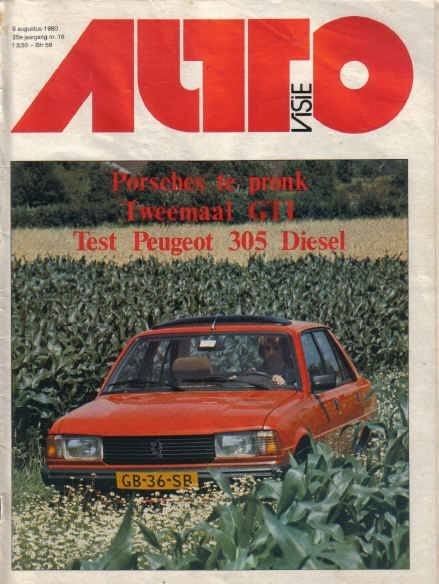 Autovisie 16 1980 : Porsche 356 - Citroen CX GTI - Golf GTI, Ophalen of Verzenden, Gelezen, Algemeen