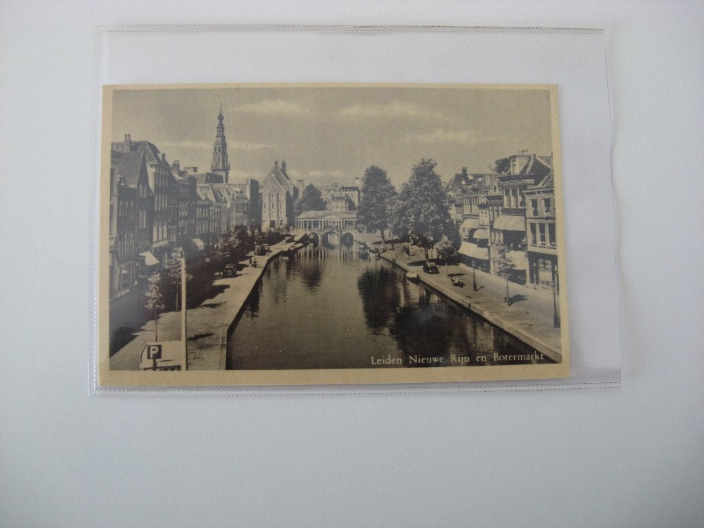 Leiden Nieuwe Rijn en Botermarkt, Ophalen of Verzenden, Voor 1920, Ongelopen, Noord-Brabant