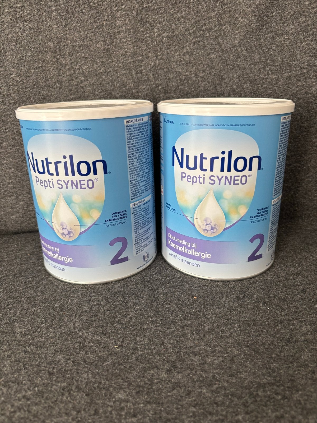 2 potten Nutrilon Pepti SYNEO 2 dieetvoeding koemelkallergie, Kinderen en Baby's, Ophalen of Verzenden, Nieuw, Overige typen, Nutrilon