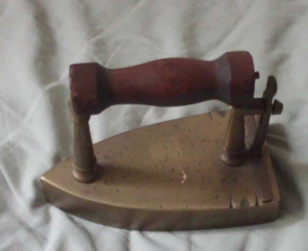 Antiek bronzen strijkbout ., Antiek en Kunst, Ophalen of Verzenden, Brons