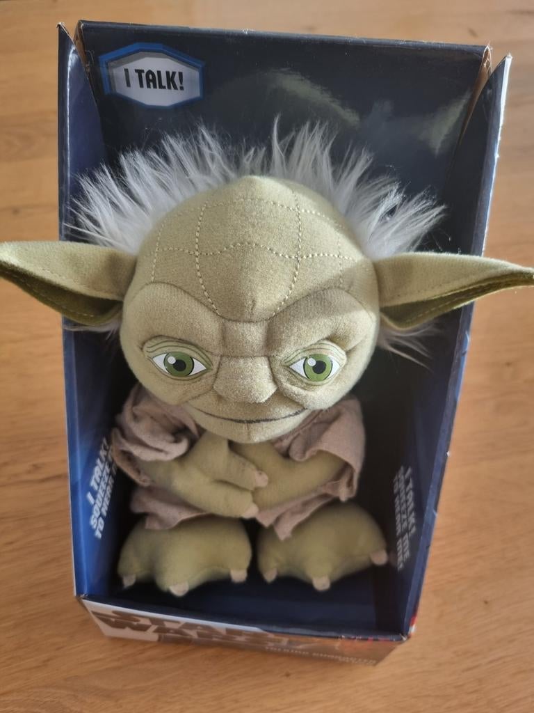 Star Wars Yoda knuffel met geluid, Groen, Overige typen, Nieuw, Ophalen of Verzenden