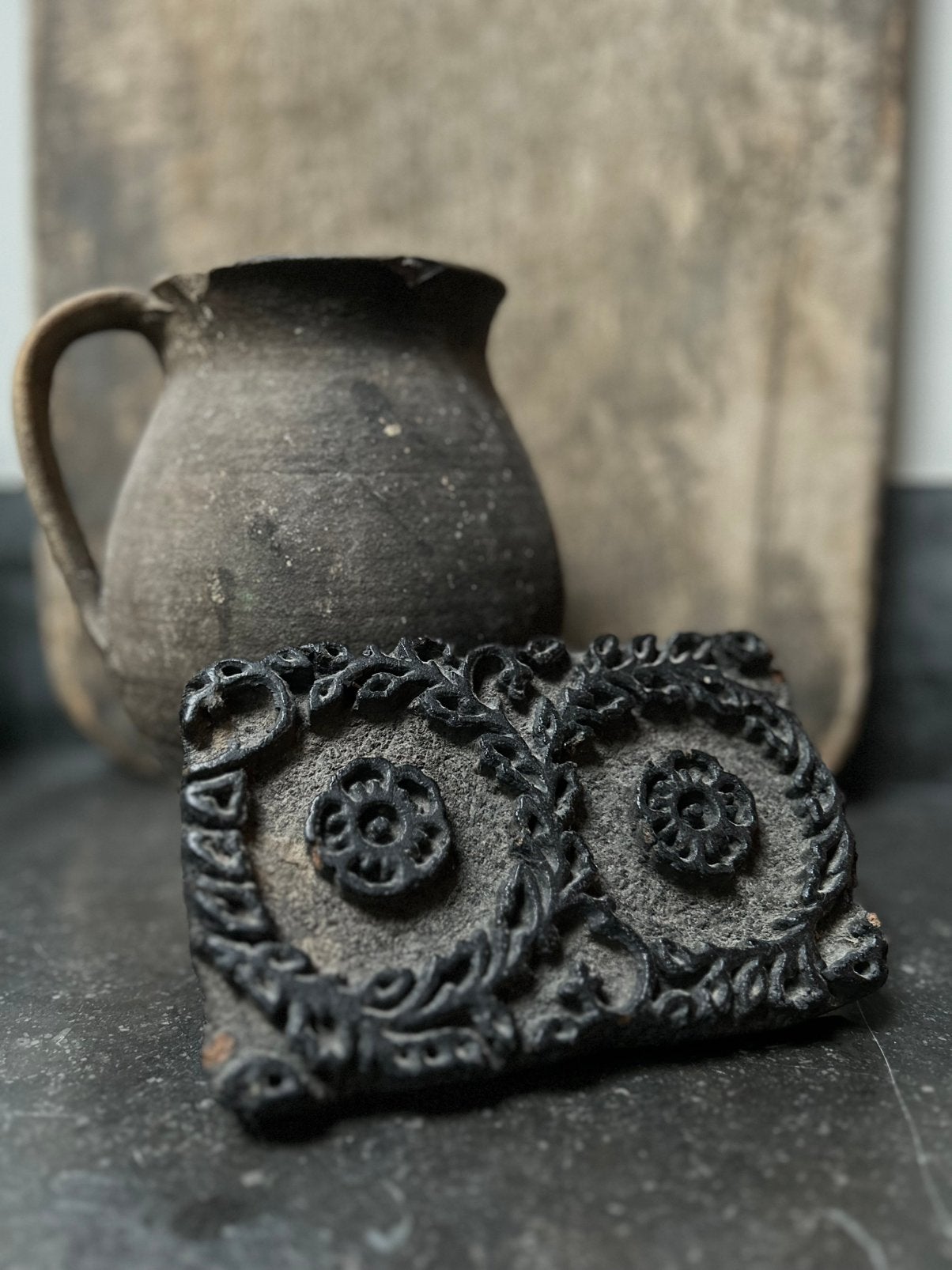 Oude stempel oosters sober sleets imperfect, Antiek en Kunst, Ophalen of Verzenden
