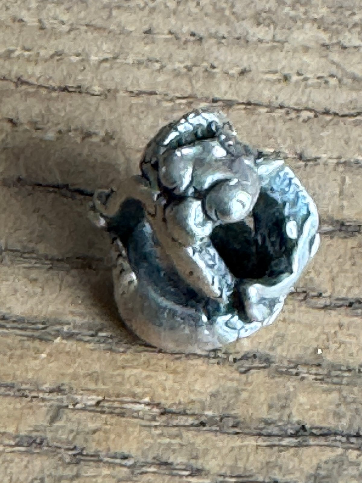 Trollbeads draakje, Sieraden, Tassen en Uiterlijk, Ophalen of Verzenden, Zo goed als nieuw, Zilver, Trollbeads