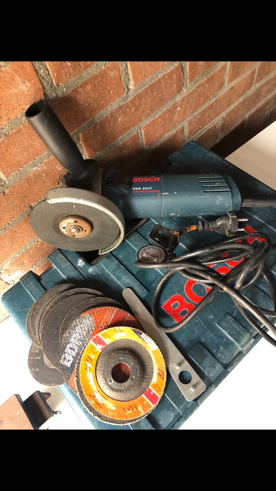 Professionele Bosch GWS 850C in goede staat, Doe-het-zelf en Verbouw, Gereedschap | Slijpmachines, Ophalen, Zo goed als nieuw