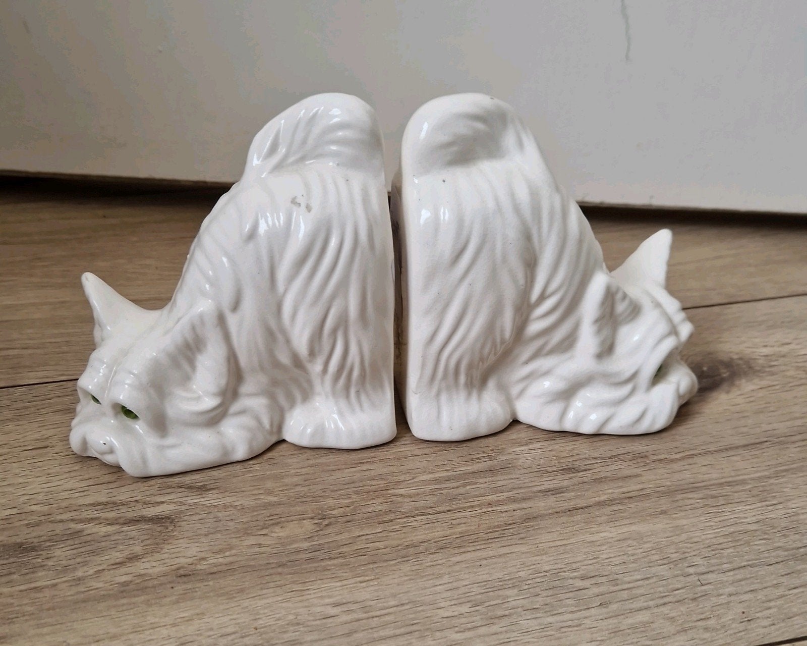 Vintage boekensteunen hondjes beeldjes, Ophalen of Verzenden