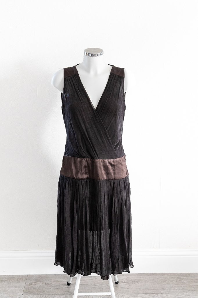 Mouwloze bruine jurk Zara maat M, Maat 38/40 (M), Bruin, Zara, Ophalen of Verzenden