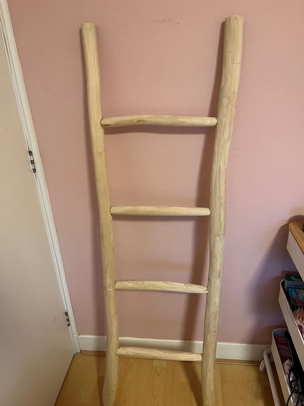 Decoratieve houten ladder - Teak, Ophalen, Zo goed als nieuw