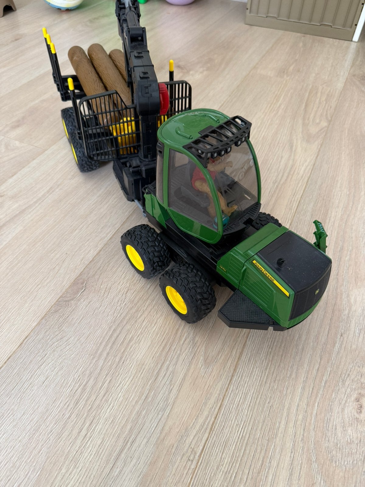 Bruder 02133 John Deere 1210E tractor met kraan, Ophalen, Zo goed als nieuw