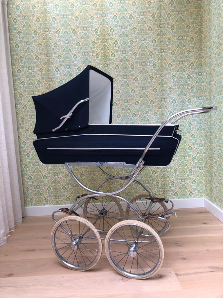 Unieke Vintage Van Delft Kinderwagen Jaren '70 - Compleet, Kinderen en Baby's, Kinderwagens en Combinaties, Ophalen, Zo goed als nieuw
