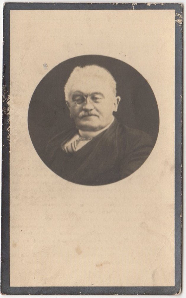 Basiel van Geyte 1871 Moerzeke + 1940 St. Kruis Winkel, 68 j, Verzenden