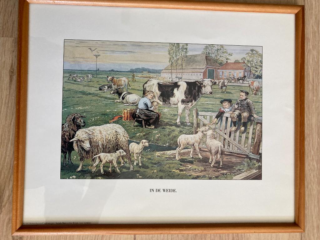 Nostalgische lijstjes., Huis en Inrichting, Minder dan 50 cm, Ophalen of Verzenden, Zo goed als nieuw, Minder dan 50 cm