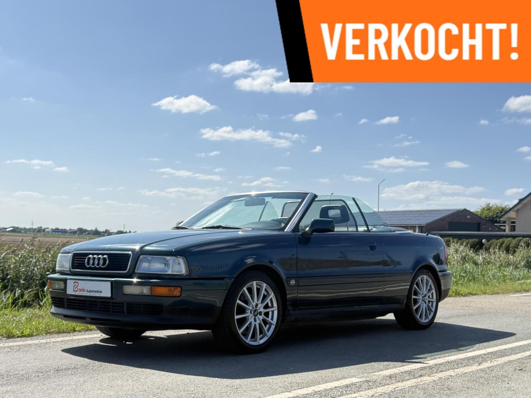 Audi 80 Cabriolet 2.6 / Nieuwe kap / 6-Cilinder / Distributi, Voorwielaandrijving, Gebruikt, 4 stoelen, Leder en Stof