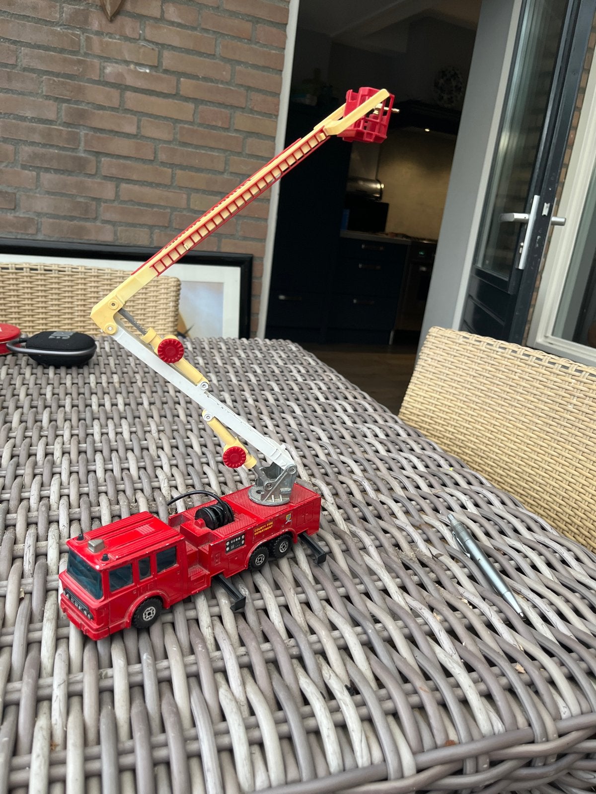 Matchbox Brandweerauto Simon Snorkel 1979 - Goede Staat, Ophalen of Verzenden, Gebruikt