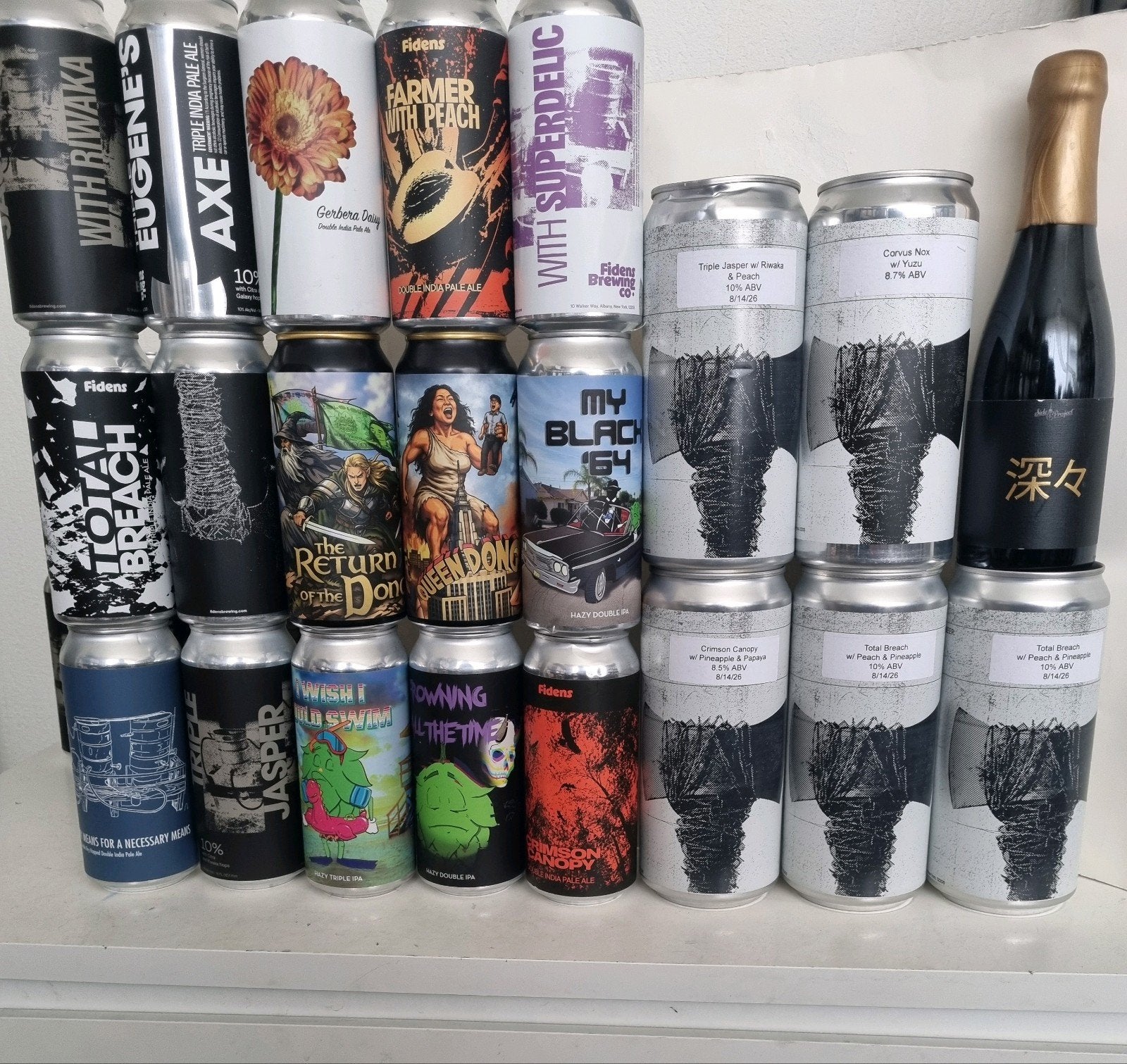 fidens. clag, lyric, tree house treehouse, brujos, troon, Verzamelen, Biermerken, Ophalen of Verzenden, Nieuw, Flesje(s), Overige merken