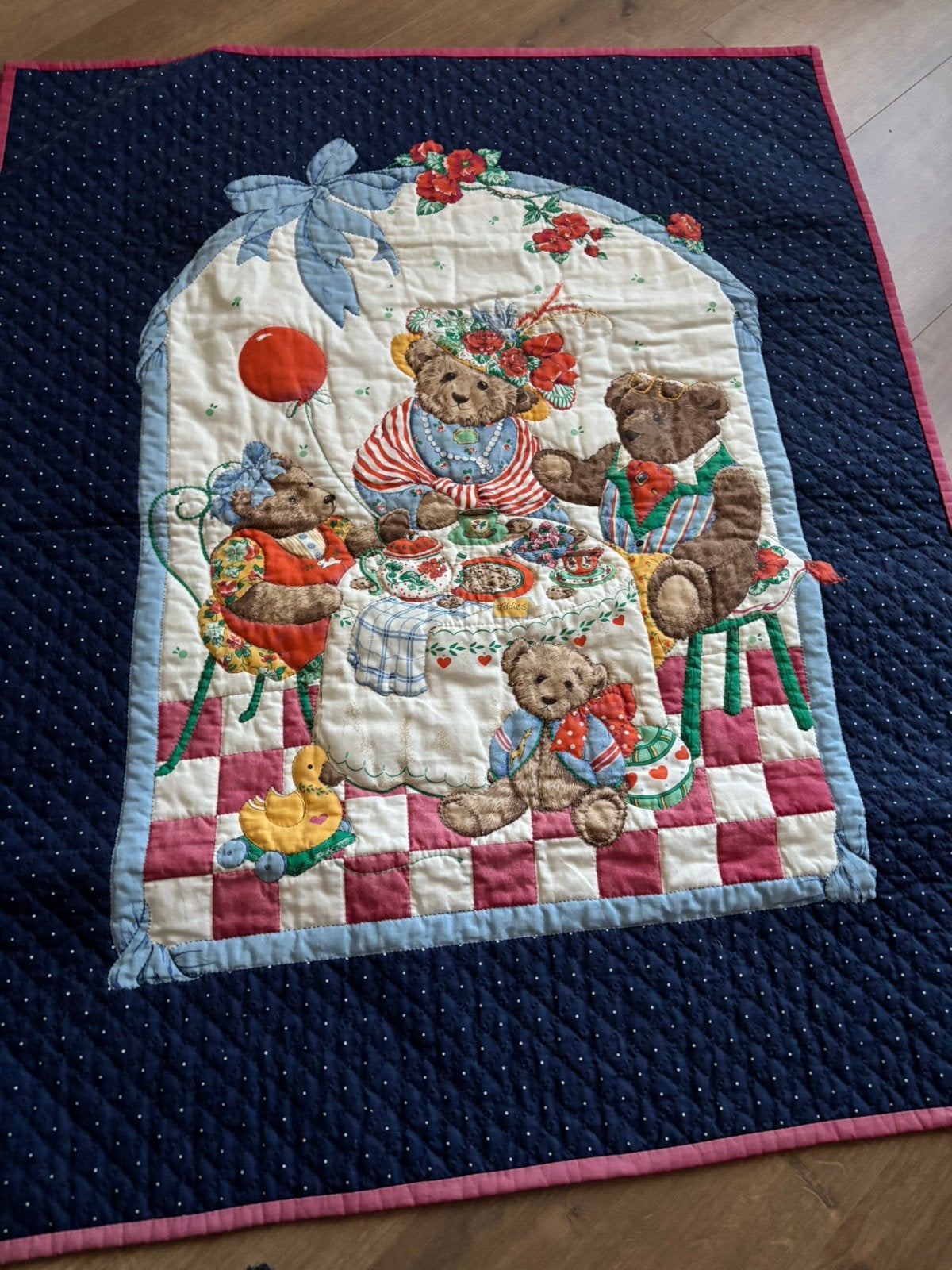 Oudere wandquilt  voor bv de kinderkamer, Gebruikt, Ophalen of Verzenden, Wanddecoratie, Handgemaakt