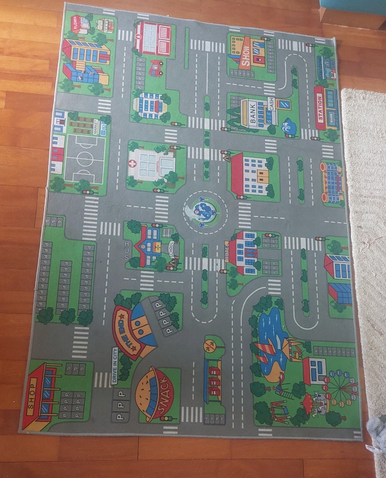 Speelkleed voor auto's 1.00m bij 1.50m, Kinderen en Baby's, Speelgoed | Speelkleden, Ophalen, Gebruikt
