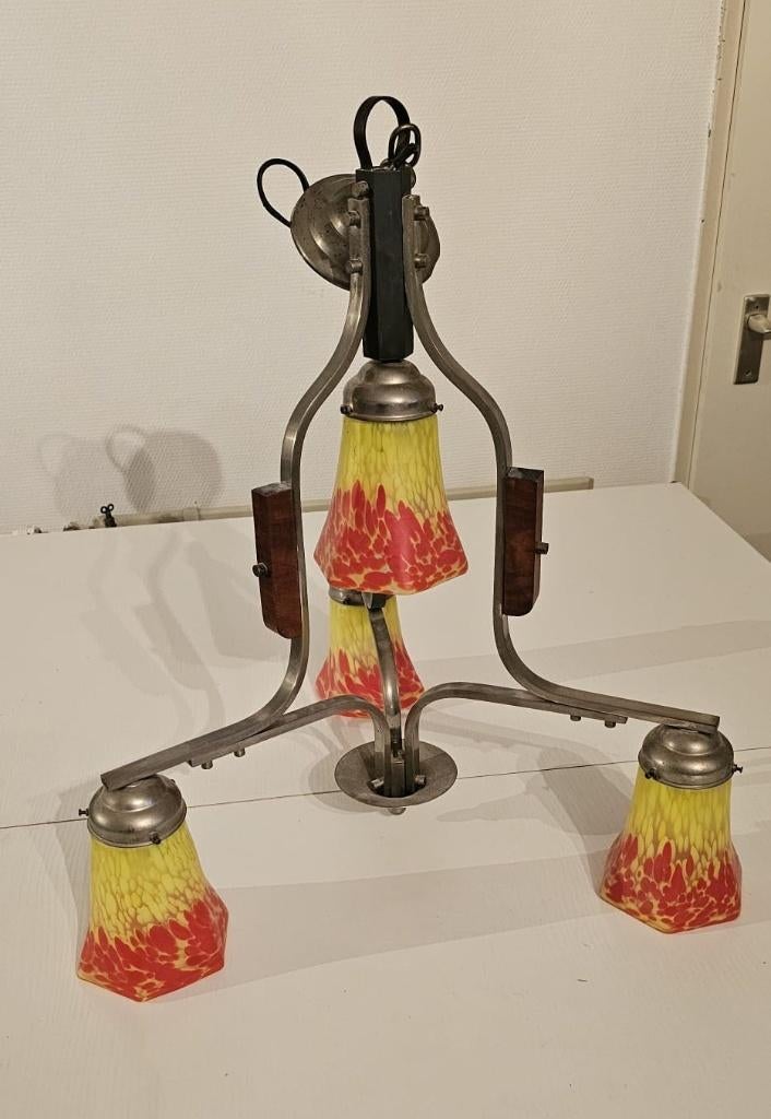Art deco hanglamp vintage, Antiek en Kunst, Ophalen of Verzenden