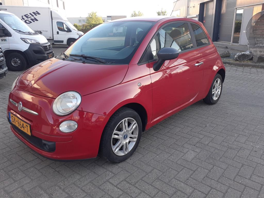 Fiat 500 1.2 C 2009 Rood, Auto's, Voorwielaandrijving, 1242 cc, 4 cilinders, 840 kg