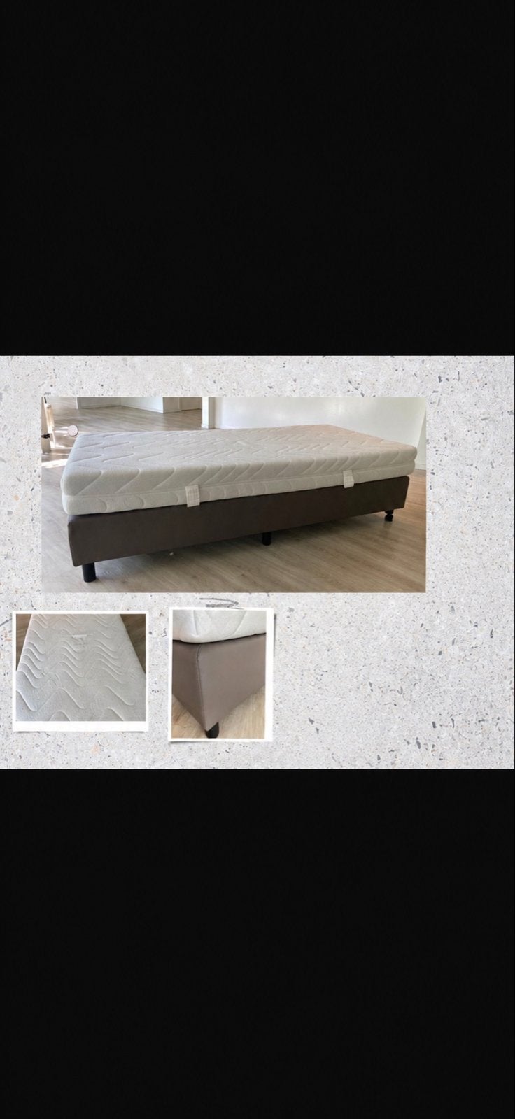 2 Boxsprings 90x200 - Te koppelen tot tweepersoonsbed, Ophalen, Gebruikt, 90 cm, Tweepersoons