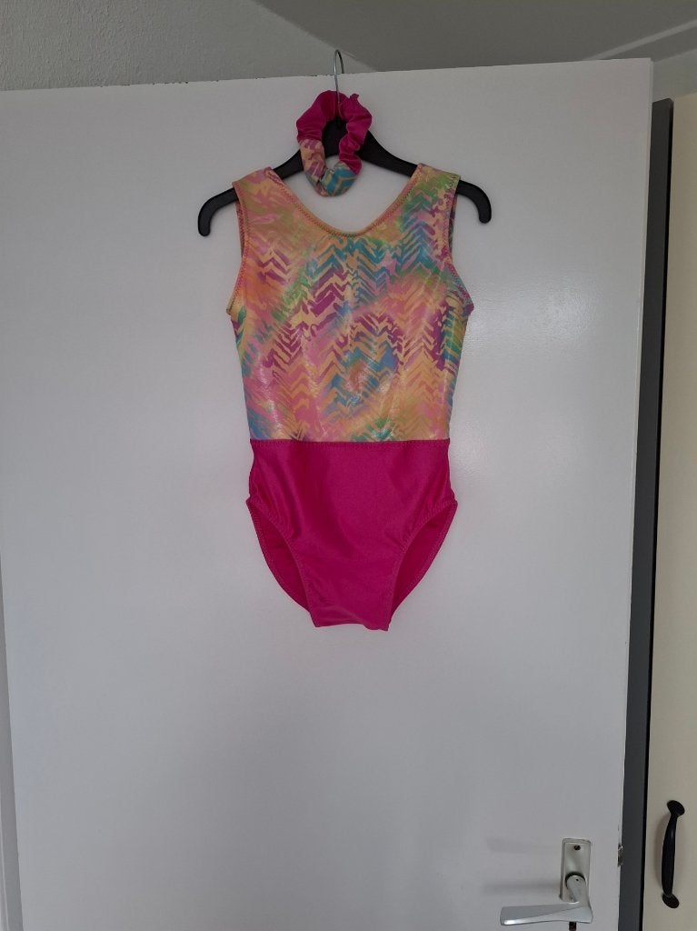 Nieuw!! Turnpakje maat 128-134, Nieuw, Roze, Turnpak(je), Kindermaat 122 t/m 140