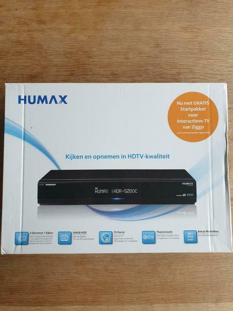 NIEUW in doos Humax Full HD digit. ontvanger,type IHDR-5200C, Ophalen of Verzenden, Nieuw, HDMI, 500 tot 1500 GB