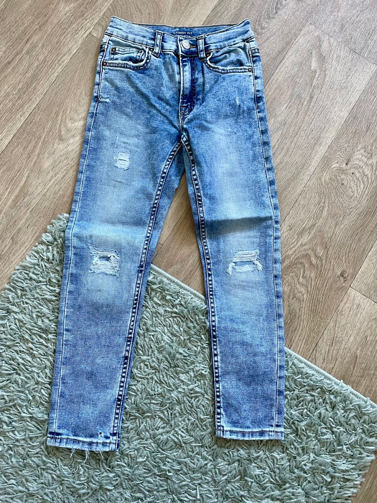 TE KOOP: mooie skinny jeansbroek van Zara maat 134 ZGAN, Ophalen of Verzenden, Zo goed als nieuw, Jongen, Broek