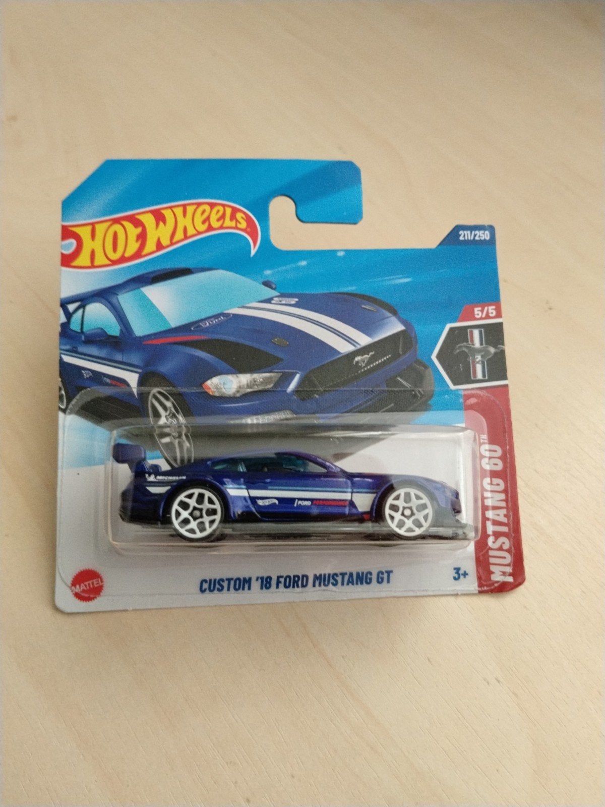 Hotwheels custom '18 Ford mustang GT hot wheels, Ophalen of Verzenden, Nieuw, Auto