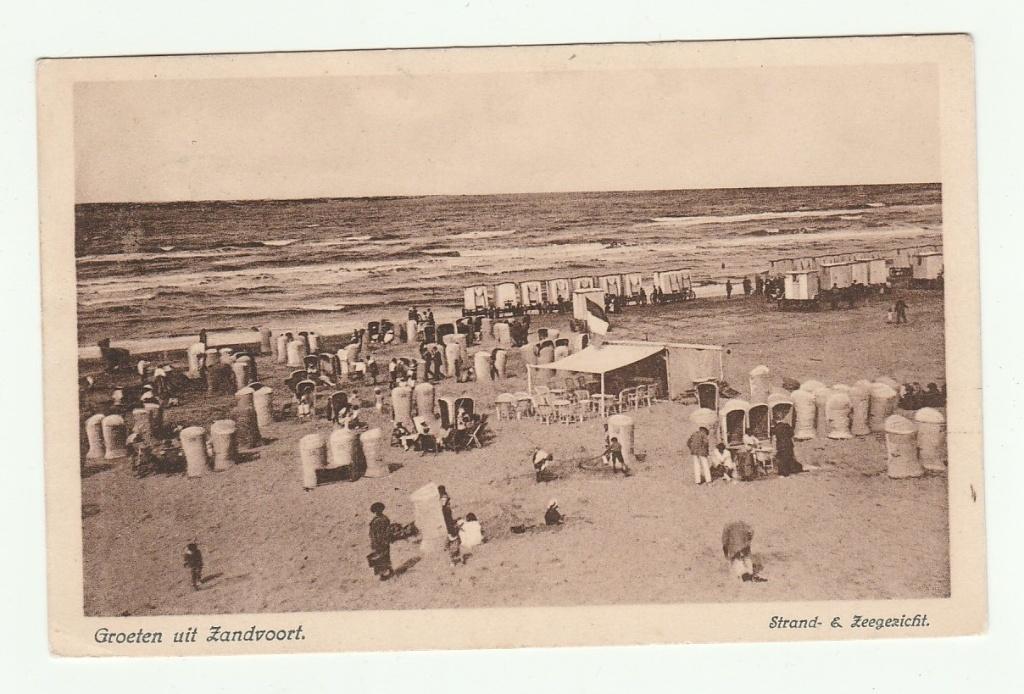 Zandvoort - Strand & Zeegezicht (kaart gelopen in 1924), Verzenden, 1920 tot 1940, Gelopen, Noord-Holland