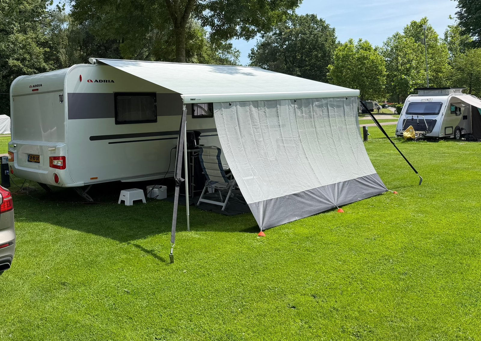380cm Sun Blocker Thule G2 Front Panel zgan schaduwdoek, Ophalen of Verzenden, Zo goed als nieuw