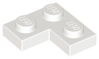 Lego hoek plaatjes 2x2 wit 4 stuks nieuw, Ophalen of Verzenden, Nieuw, Losse stenen, Lego