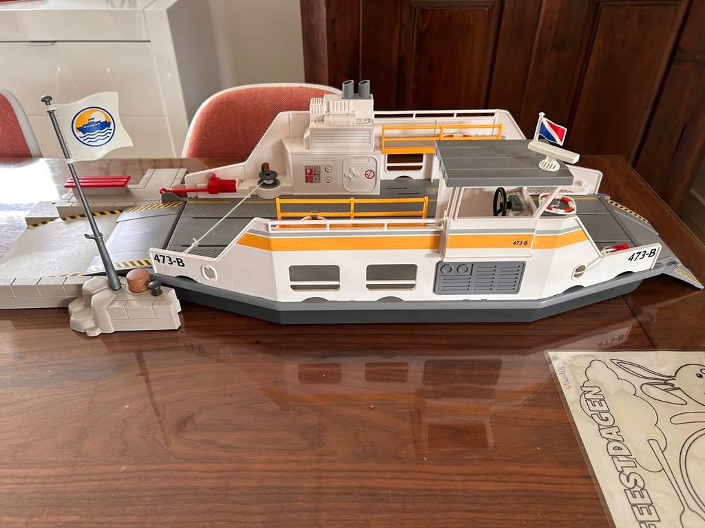 Playmobil ferry boat met pier (x2) one left, Kinderen en Baby's, Speelgoed | Playmobil, Ophalen, Gebruikt, Los playmobil